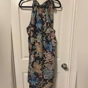 Colorful Paisley Halter neck Dress